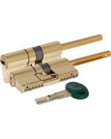 Цилиндровый механизм под вертушку (дл. шток) C31P513101LC5 (82 мм/46+10+26), ЛАТУНЬ (PVD)