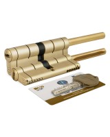 Цилиндровый механизм под вертушку (дл. шток) C39P513101LC5 (82 мм/46+10+26), ЛАТУНЬ (PVD)