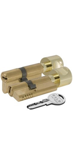 Цилиндровый механизм с вертушкой 164 OBS SCE/62 (26+10+26) mm латунь 5 кл.