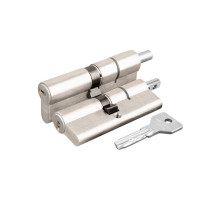 Цилиндровый механизм под вертушку Cisa ASIX OE302-29.12 (90 мм/40+10+40), НИКЕЛЬ