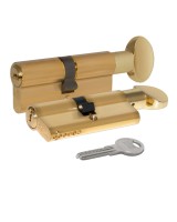 Цилиндровый механизм с вертушкой 164 SM/80 (35+10+35) mm латунь 5 кл.