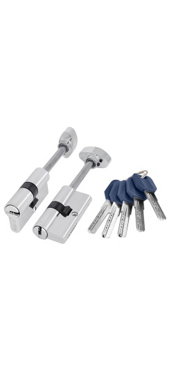 Цилиндровый механизм (Z407/90) Z4007Tang90(55+10+25) со штоком CP хром