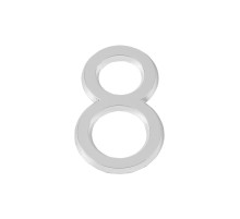 Цифра "8" самоклеящаяся ABS (50х37) (FUARO) CP хром