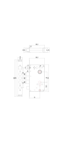 Электронный замок Sanyo D300 Tuya DM70 с WiFi, с распознаванием лиц, черный