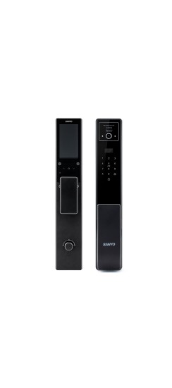 Электронный замок Sanyo D200 Tuya DM70 с WiFi, с видеодомофоном, черный