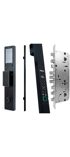 Электронный замок Sanyo D501 Tuya DM70 с WiFi, ручка скоба 1800 мм, черный