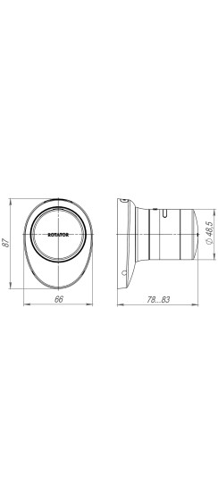 Электронный замок ROTATOR EL.RT01.01 SC матовый хром