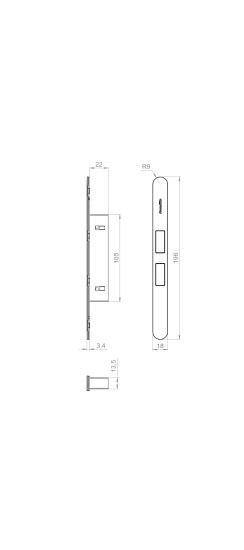 Магнитная Armadillo (Армадилло) защелка GRAVITY.PUSH G01.196.22.105 BL черный
