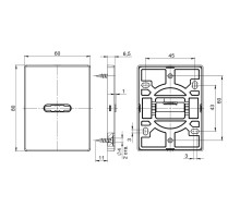 Накладка на сувальдный замок ESC.S-auto.RL/K.486 (ESC 486-S.auto RL) ABG-6 зелёная бронза (1шт.)