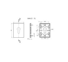 Накладка на цилиндр ESC.C.RL/K.486 (ESC 486-C RL) ABG-6 зелёная бронза (1шт.)
