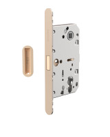 Замок межкомнатный магнитный под цилиндр с ответной планкой GRAVITY.PRO G02.196.50.85 FSG флор.зол.