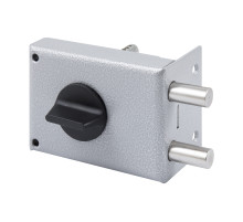 Замок накладной цилиндровый ЗН1-1.2 ГЛ серый, 5 кл.