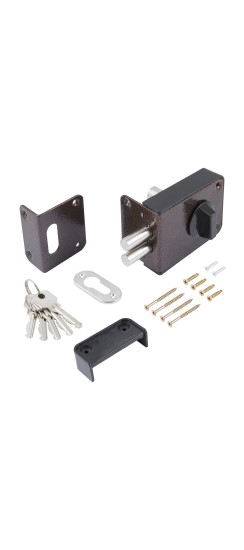 Замок накладной цилиндровый ЗН1-1 ПНЗ медь, 5 кл.