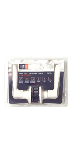 Ручка защелка DK610/BL WH-PS (без фик.) белый