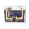 Ручка защелка DK610/BL PB-BK (фик.) золото