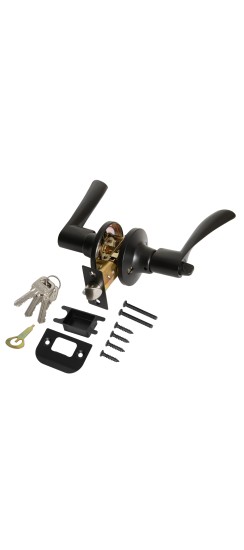 Ручка защелка DK610/BL BL-ET (кл./фик.) черный