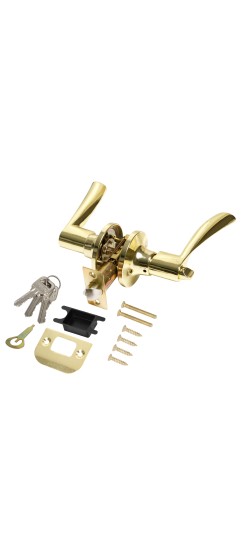 Ручка защелка DK610/BL PB-ET (кл./фик.) золото