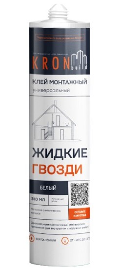 Клей монтажный Жидкие гвозди, белый