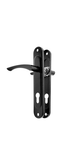 Ручка дверная на планке РФ1-85/07А (черный)