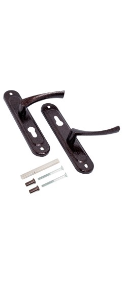 Ручка дверная на планке РФ1-55.17 (медь)