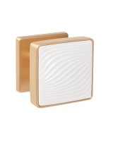 Ручка раздельная K.EST.Q52.GIPNOZ SSG/WH-39 сатинированное золото/белый