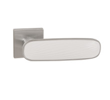 Ручка раздельная K.EST.Q52.SHADE SSC/WH-16 сатинированный хром/белый