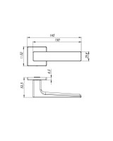 Ручка раздельная K.RL52.REDLINE (RED LINE RL) ABG-6 зелёная бронза