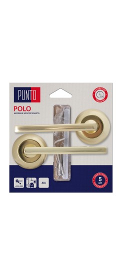 Ручка раздельная LM/A R.TL54.POLO/HD SG/GP-4 матовое золото/золото