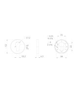 Накладка под цилиндр ET.R.EST.R52 SSC-16 сатинированный хром