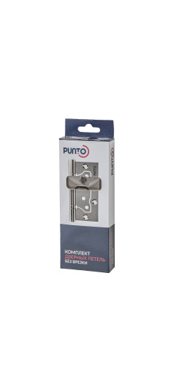 Петля Punto (Пунто) универсальная без врезки IN4200W GM оружейная сталь (коробка)