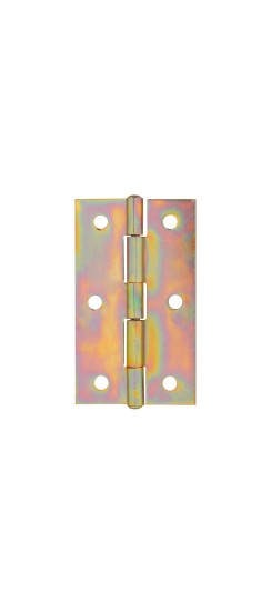 Петля карточная универсальная LM/IN40x75x1,2U YZN желтый цинк (2 шт)