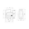 Вертушка Fuaro (Фуаро) на шток цилиндра T.Knob-RL (CB-RL) ABG-6 зелёная бронза