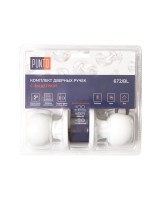 Ручка защелка DK672/BL WH-PS (без фик.) белый