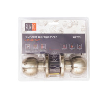 Ручка защелка DK672/BL SN-BK (фик.) мат.никель