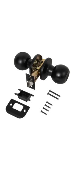 Ручка защелка DK672/BL BL-PS (без фик.) черный