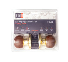 Ручка защелка DK672/BL WD-BK (фик.) дерево