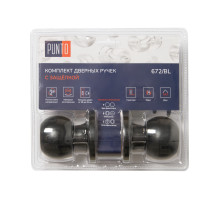 Ручка защелка DK672/BL BL-BK (фик.) черный