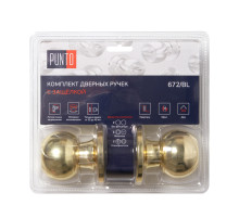 Ручка защелка DK672/BL PB-ET (кл./фик.) золото