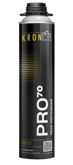 Пена монтажная профессиональная KRONbuild PRO 70, летняя