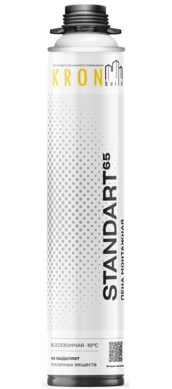 Пена монтажная профессиональная KRONbuild Standart 65, всесезонная