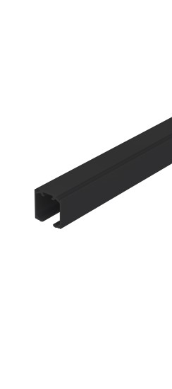 Комплект верхняя направляющая + декор.накладка SLD.Comfort-PRO.KIT/3000 track + dec (3м) BL Черный