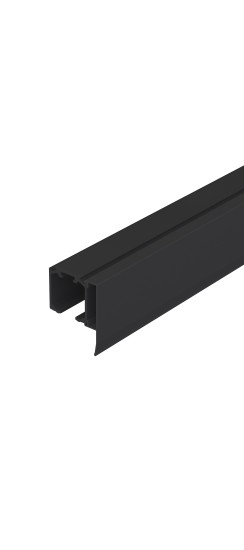 Комплект верхняя направляющая + декор.накладка SLD.Comfort-PRO.KIT/2000 track + dec (2м) BL Черный