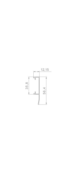 Комплект верхняя направляющая + декор.накладка SLD.Comfort-PRO.KIT/3000 track + dec (3м) AL Алюминий