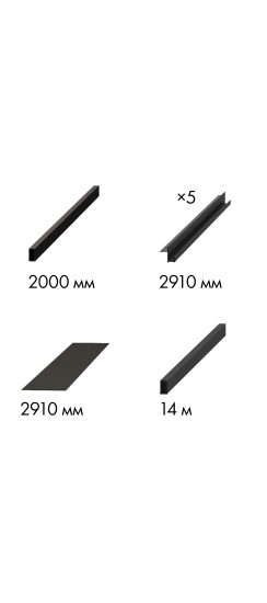 Комплект для обрамления пенала SLD.Comfort-PENAL frame 900/2900 BL