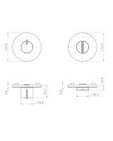 Ручка поворотная BK6.R.YM MWSC-33 итальянский тисненый