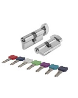 Цилиндровый механизм MaxPro7002Knob70mm(30+10+30) CP хром 7key с вертушкой