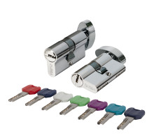 Цилиндровый механизм MaxPro7002Knob60mm(25+10+25) SSC сатин.хром 7key с вертушкой