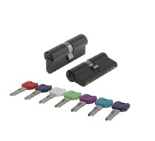 Цилиндровый механизм MaxPro7000Key60mm(25+10+25) BL черный 7key