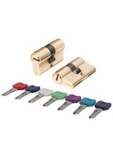 Цилиндровый механизм MaxPro7000Key60mm(25+10+25) SSG сатин.золото 7key