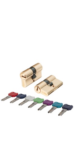 Цилиндровый механизм MaxPro7000Key60mm(25+10+25) SSG сатин.золото 7key